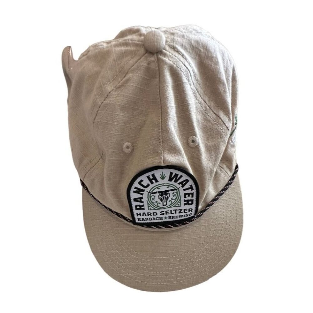 Ranch Water Adult Baseball Cap One Size "Life's Good on the Ranch" Beige Novelty